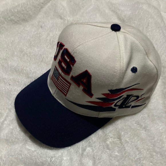 Team USA vintage 90s Athletic Snapback cap hat 1996 Olympics - Picture 3 of 4